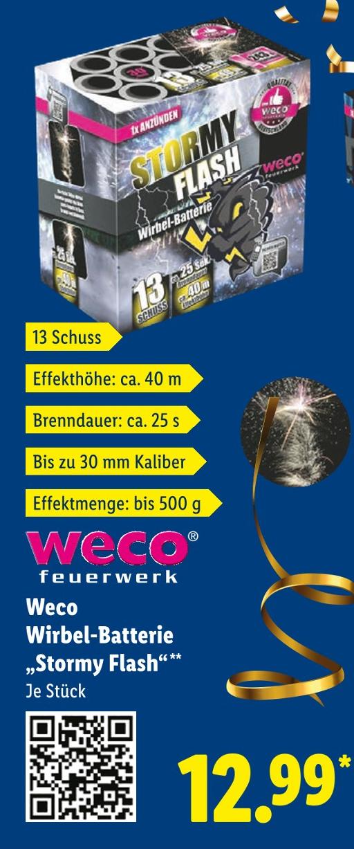 Wirbel-Batterie „Stormy Flash“