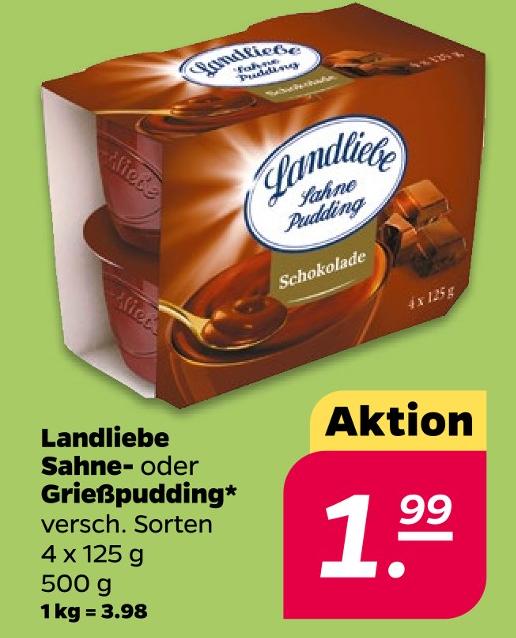 Sahne- oder Grießpudding