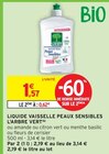 Liquide vaisselle peaux sensibles(b) - L'ARBRE VERT - Intermarché à Joué-lès-Tours Liquide vaisselle peaux sensibles(b) - L'ARBRE VERT en promo chez Intermarché Joué-lès-Tours à 0,62 €