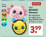 BOUNZZ-Plüschtier von Craze im aktuellen ALDI SÜD Prospekt für 3,99 €