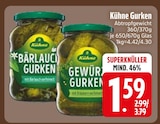 Gurken im EDEKA Prospekt Bärlauch Gurken von Kühne im aktuellen EDEKA Prospekt für 1,59 €