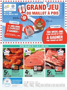 Catalogue E.Leclerc à Saint-Palais cette semaine, valable du 17/06/2025 au 28/06/2025 Prospectus E.Leclerc à Saint-Palais, "GRAND JEU DU MAILLOT À POIS", 16 pages de promos valables du 17/06/2025 au 28/06/2025