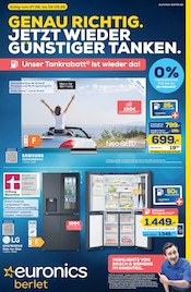 Smartphone im EURONICS Prospekt in Iserlohn Aktueller EURONICS Prospekt mit Smartphone, "GENAU RICHTIG. JETZT WIEDER GÜNSTIGER TANKEN.", Seite 1
