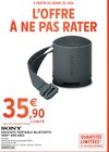 Enceinte portable Bluetooth SRS-XB13 - SONY à 35,90 € dans le catalogue Intermarché Super