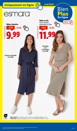 Robe Femme Angebote im Prospekt "Coup d'envoi sur les promos !" von Lidl Robe Femme Angebote im Prospekt "Coup d'envoi sur les promos !" von Lidl auf Seite 49