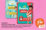 baby-dry Pants oder premium protection Windeln Single Pack Angebote von Pampers bei tegut Weimar für 7,99 €