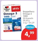 Omega-3 1400 von Doppelherz im aktuellen budni Prospekt