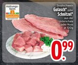 Strohschwein Gulasch im Angebot bei EDEKA in Ravensburg Strohschwein Gulasch Angebote bei EDEKA Ravensburg für 0,99 €