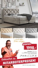 Bett im Polstermöbel Fischer Prospekt Bett im Polstermöbel Fischer Prospekt "PERSONAL-KAUFTAGE - FINALE!" auf Seite 30