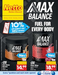 Proteinprodukte Angebot im aktuellen Netto Marken-Discount Prospekt auf Seite 34