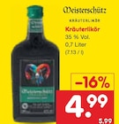 Kräuterlikör Angebote von Meisterschütz bei Netto Marken-Discount Dessau-Roßlau für 4,99 €