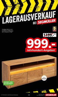 Fernseher im Segmüller Prospekt "LAGERAUSVERKAUF BEI SEGMÜLLER" mit 56 Seiten (Augsburg)