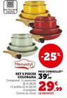 Set 5 pieces Colorama - Menastyl en promo chez Super U Béziers à 29,99 €