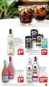 Jack Daniels im EDEKA Prospekt "Aktuelle Angebote" mit 48 Seiten (Mannheim)