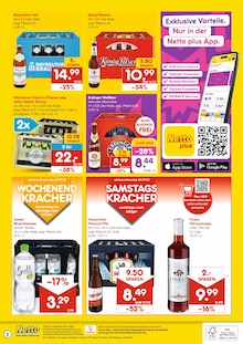 Bier im Netto Marken-Discount Prospekt "DER ORT, AN DEM DU IMMER AUSGEZEICHNETE PREISE FINDEST." mit 2 Seiten (Lippstadt)
