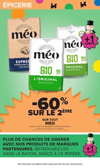 Promotion Méo dans le prospectus Carrefour, valable du 22/09/2026 au 05/10/2026 Promo Méo dans le catalogue Carrefour du moment à la page 47