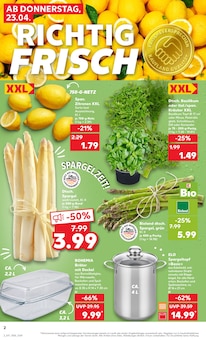 Spargel im Kaufland Prospekt "Aktuelle Angebote" mit 54 Seiten (Wuppertal)