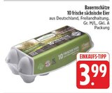 EDEKA - 10 frische sächsische Eier Angebot im Prospekt 10 frische sächsische Eier bei EDEKA im Prospekt "" für 3,99 €