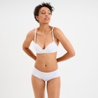 Soutien-gorge push-up triangle blanc femme en promo chez La Halle Grenoble à 10,99 €