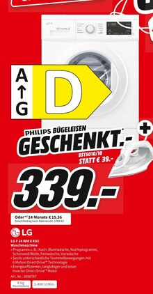F 14 WM 8 KGE Waschmaschine Angebot in Gießen, Lahn im aktuellen Prospekt bei Media-Markt in Gießen, Lahn