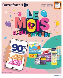Prospectus Carrefour à Bouglainval, "Le mois appli birthday", 78 pages, 19/09/2023 - 02/10/2023