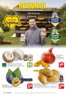 EDEKA Prospekt der Woche "Aktuelle Angebote" Seite 2, 01.09.2025 bis 06.09.2025 für Salach Aktueller EDEKA Prospekt "Aktuelle Angebote" Seite 2 von 28 Seiten für Salach