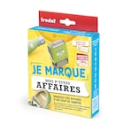 Trodat – Tampon pour marquer les affaires des enfants + étiquettes adhésives et bande thermocollante (à composer soi-même) en promo à 9,95 € chez Bureau Vallée Trodat – Tampon pour marquer les affaires des enfants + étiquettes adhésives et bande thermocollante (à composer soi-même) dans le catalogue Bureau Vallée