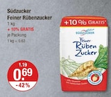 Feiner Rübenzucker von Südzucker für 0,69 € bei V-Markt im Angebot Feiner Rübenzucker von Südzucker im aktuellen V-Markt Prospekt