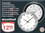 Funkwanduhr im Angebot bei GLOBUS in Rostock Funkwanduhr Angebote von manufact bei GLOBUS Rostock für 12,99 €