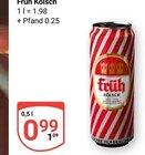 Früh Kölsch im Angebot bei GLOBUS in Oberursel Früh Kölsch Angebote bei GLOBUS Oberursel für 0,99 €
