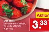 Erdbeeren Angebote bei Netto Marken-Discount Fulda für 3,33 €