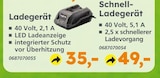 Ladegerät von  im aktuellen Globus-Baumarkt Prospekt für 35,00 €