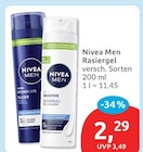 Rasiergel von Nivea Men für 2,29 € bei budni im Angebot Rasiergel von Nivea Men im aktuellen budni Prospekt