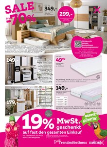 Matratze im mömax Prospekt "SALE bis -70%" mit 12 Seiten (Heilbronn)