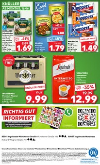 Warsteiner im aktuellen Kaufland Prospekt (Ingolstadt) Warsteiner im Kaufland Prospekt "KNĂśLLER" mit 54 Seiten (Ingolstadt)