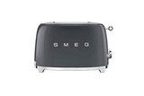 Grille pain Smeg TOASTER 2 TRANCHES ANNEES 50 GRIS ARDOISE - Smeg en promo chez Darty Noisy-le-Grand à 129,99 €