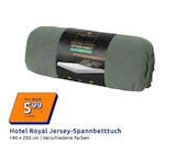 Jersey-Spannbettuch im Action Prospekt Jersey-Spannbettuch von Hotel Royal im aktuellen Action Prospekt für 5,99 €