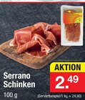 Serrano Schinken im Angebot bei Zimmermann in Hildesheim Serrano Schinken Angebote bei Zimmermann Hildesheim für 2,49 €