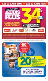Promos Nutella dans le catalogue "LES 20 JOURS PLUS" de Super U Nutella en promo dans le catalogue Super U à la page 3
