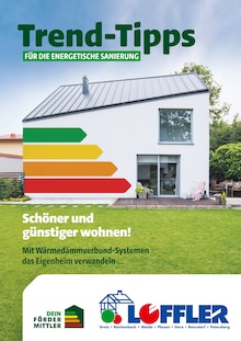 Bauzentrum Löffler Prospekt Trend-Tipps für die energetische Sanierung mit  Seiten in Heinsdorfergrund und Umgebung