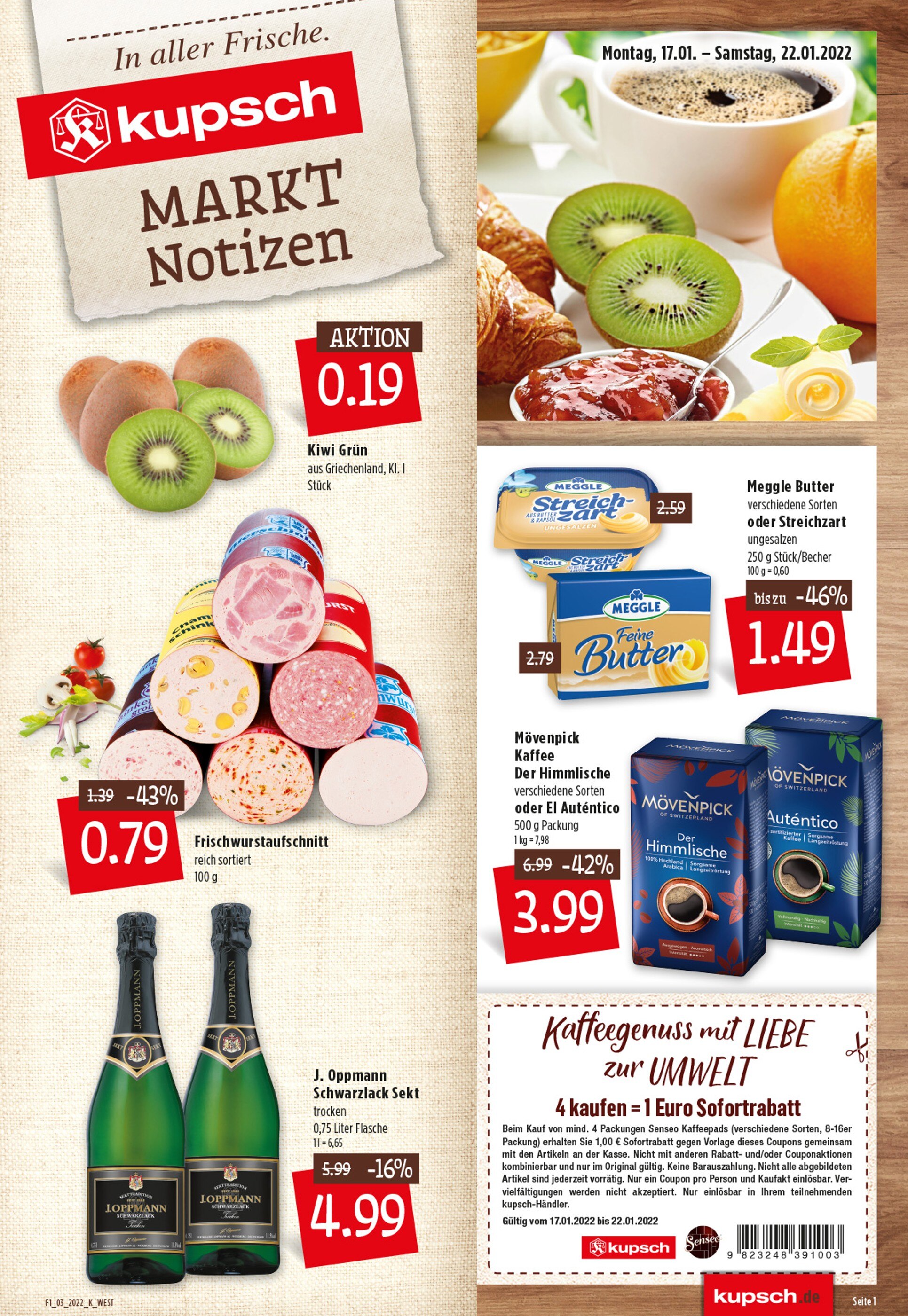Kupsch Prospekt für Lohr mit 8 Seiten Kupsch Prospekt für Lohr: "Top Angebote!", 8 Seiten, 17.01.2022 - 22.01.2022