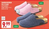 DAMEN/HERREN FILZ-CLOGS Angebote bei Marktkauf Dülmen für 9,99 €