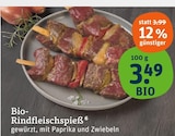 Bio-Rindfleischspieß im Angebot bei tegut in Filderstadt Bio-Rindfleischspieß Angebote bei tegut Filderstadt für 3,49 €