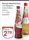 Sirup Himbeere Angebote von Mautner Markhof bei GLOBUS Gera für 2,79 €