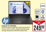 Notebook 15S-FQ0510NG Angebote von hp bei Marktkauf Ravensburg für 249,99 €