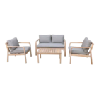 Salon bas de jardin Riveo 4 personnes - GoodHome dans le catalogue Castorama