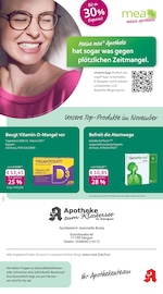 mea - meine apotheke Apotheken Prospekt der aktuellen Woche mit 4 Seiten, gültig von 01.10.2026 bis 31.10.2026, in Neukalen und Umgebung Aktueller mea - meine apotheke Apotheken Prospekt in Neukalen und Umgebung, "Unsere Oktober-Angebote" mit 4 Seiten, 01.10.2026 - 31.10.2026