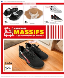 Offre Tongs dans le catalogue Carrefour du moment à la page 22