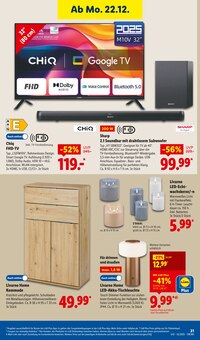 Fernseher im Lidl Prospekt "LIDL LOHNT SICH" mit 57 Seiten (Bietigheim-Bissingen)