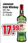 Irish Whiskey im Trinkgut Prospekt Irish Whiskey von Jameson im aktuellen Trinkgut Prospekt für 17,99 €